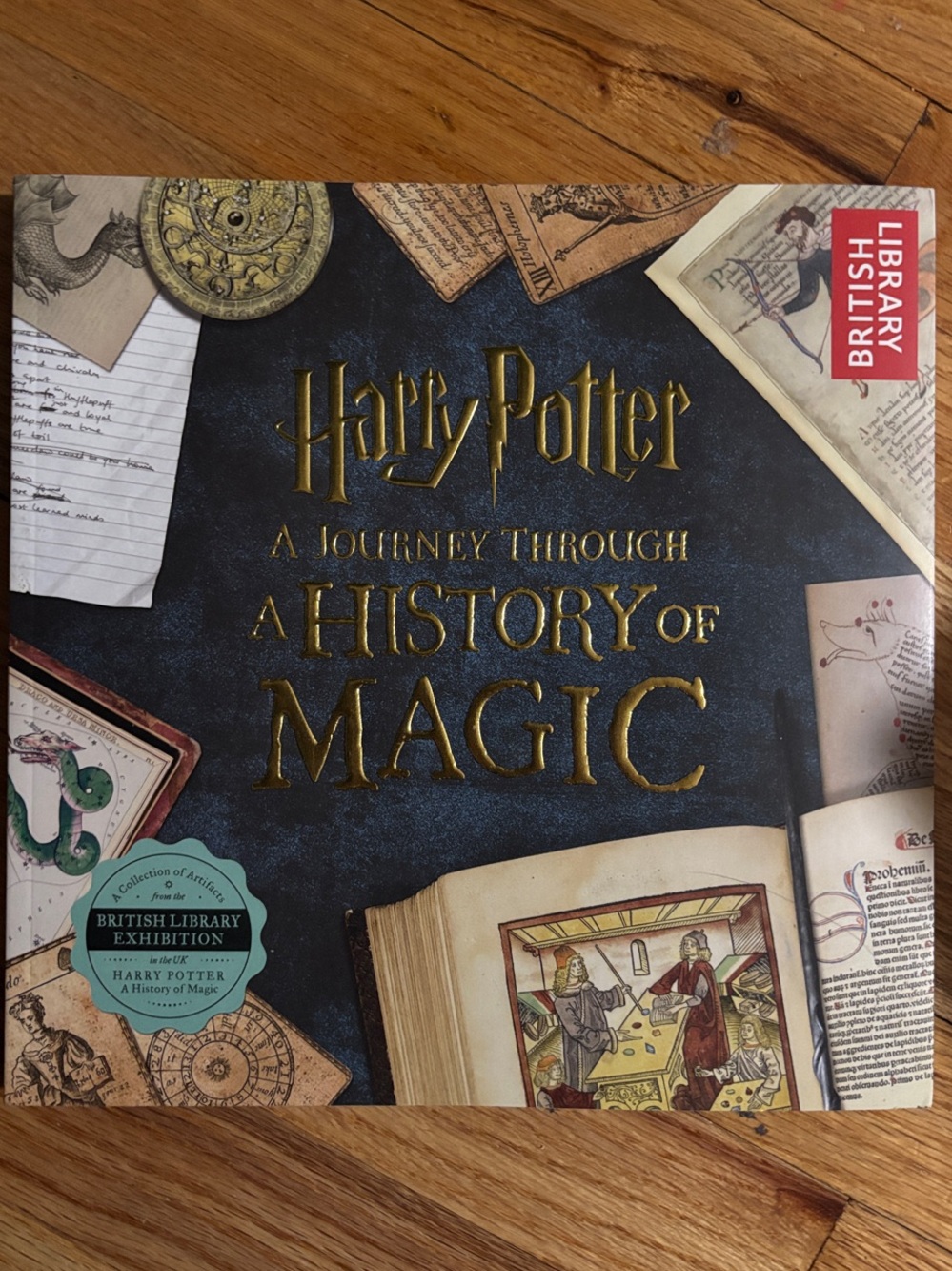 Harry Potter: A History of Magic Hardcover Book - Blue & Gold Cover